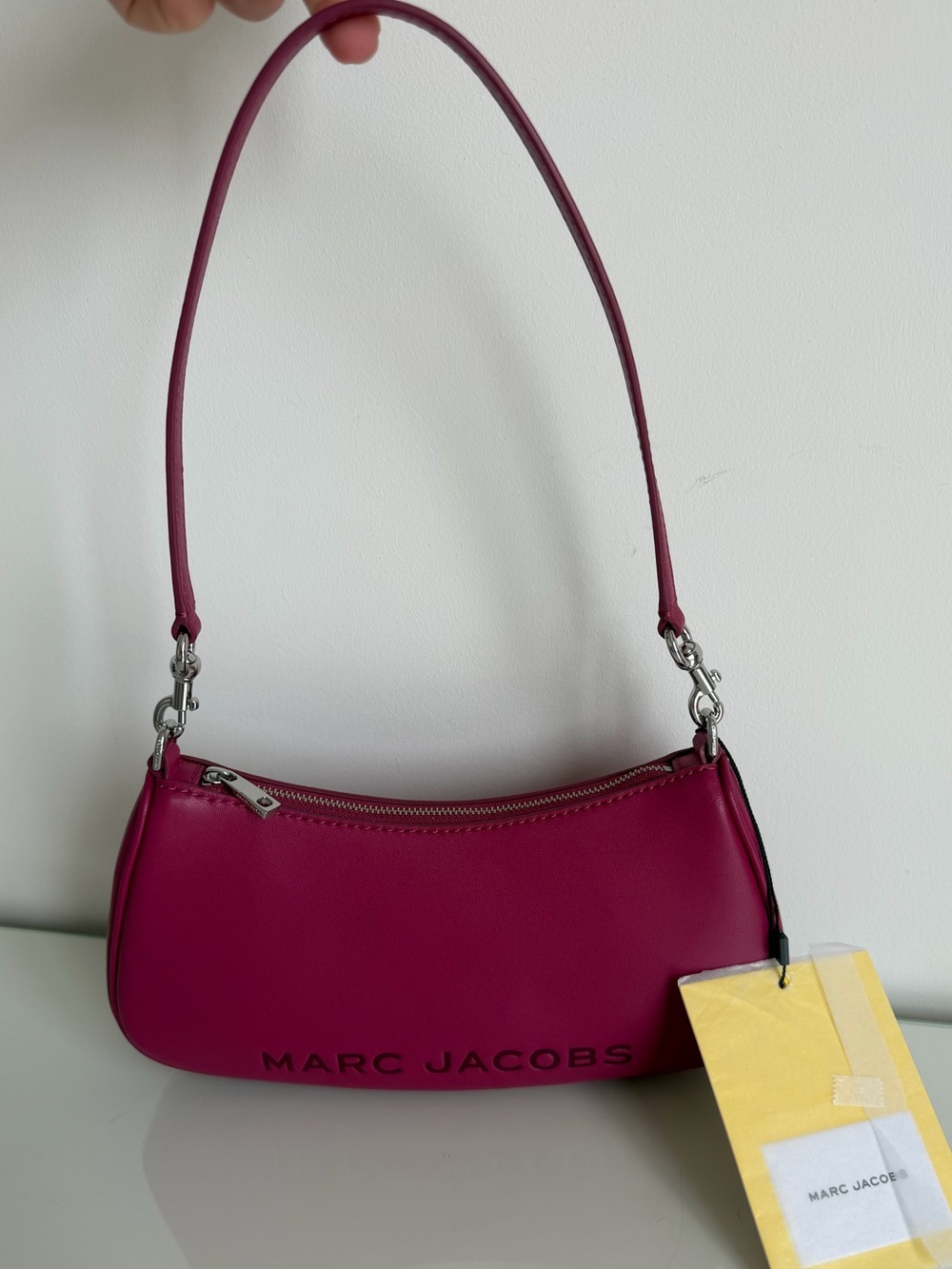 Marc Jacobs Shoulder Bag in Deep Berry Pink - with out silver star chain .